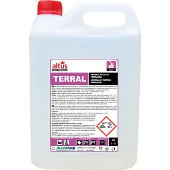 Univerzální čisticí prostředek ALFACHEM ALTUS Professional TERRAL, neutrální čisticí přípravek, 5 liltrů ALF-200000006