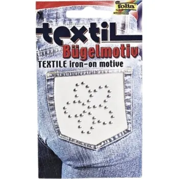 Nažehlovací dekorace na textil varianta květina