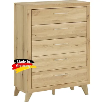 Komoda Vysoká komoda/prádelník divoký dub masiv - BERLIN BERLIN-S04-2N