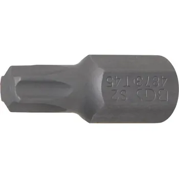 Příslušenství k nářadí Bit 10 mm T-profil T45 x 30 mm BGS104873, zatíž. do 5 kg (BGS 104873 Bit TORX T45 x 30 mm, upínání šestihran 10 mm)