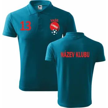 ON-DESIGN Klubová pánská polokošile Velikost: M, Barva: tmavý tyrkys