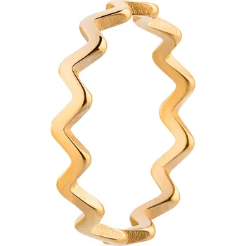 Prsten franco bene Floating prsten - pozlacený | 653 Velikost prstenu: 7 (56 mm)