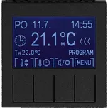 Termostat univerzální programovatelný, onyx/kouřová černá, ABB Levit 3292H-A10301 63