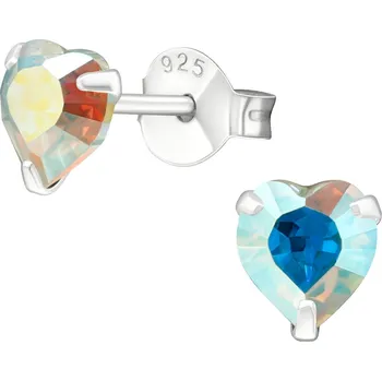 Náušnice Olivie Stříbrné náušnice SRDCE AB 3206 Ag 925; ≤0,4 g.