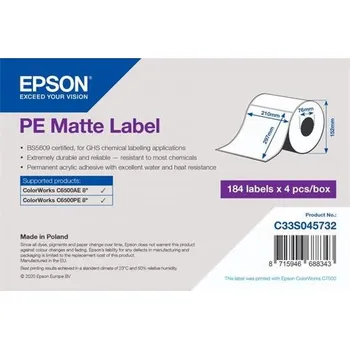 Tiskárna Epson label roll, synthetic, 210x297mm (C33S045732)