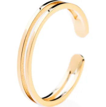 Prsten franco bene Dvojitý prsten - pozlacený | 371 Velikost prstenu: 8 (60 mm)