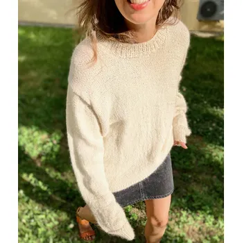 SOULAD ALPAKA Svetr (100%, unisize) 100% BIO Alpaka Nebarvená tělová Univerzální