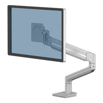 Držák monitoru Fellowes Rameno pro 1 monitor Tallo™ - stříbrné, bílé a černé Barva: černá upevnění na svěrku i otvorem ve stole