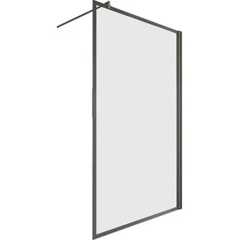 Walk In SCHULTE ExpressPlus Alexa Style 2.0 Black Style 140 cm barva rámu černá dekor skla čiré sklo EP369212 68 1300