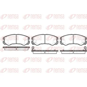 Brzdová destička Sada brzdových destiček, kotoučová brzda REMSA 0425.02
