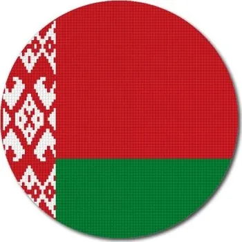 Vlajka Pelisport Běloruská vlajka kulatá ø 45 mm