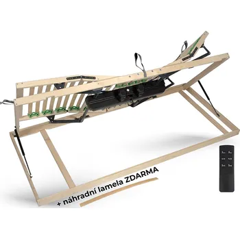 Postelový rošt BEDTON DUOTON 28 MOT+SideUP 90x200&nbsp;elektrické motorové polohování PRAVÉ otevírání