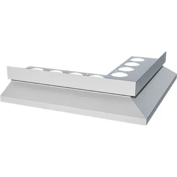 okap Roh k balkonové liště OKAP PLUS (Rozměry 250×250 mm | tloušťka 1,3 mm | čelní výška 20 mm)
