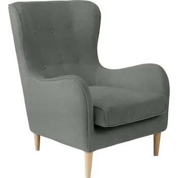 Křeslo Nordic Design Ocelově šedé látkové křeslo Alta