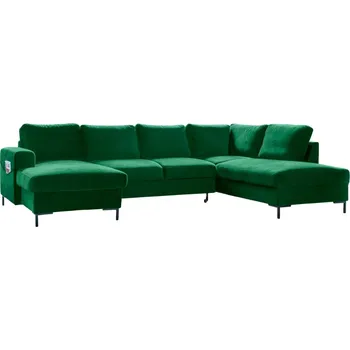 Pohovka Miuform Sametová rozkládací pohovka Lofty Lilly 303 cm, pravá