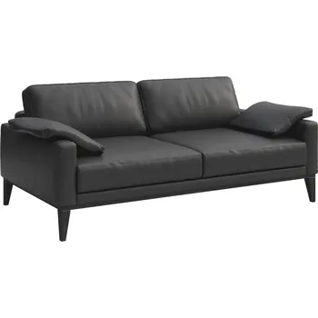 Pohovka Tmavě šedá dvoumístná kožená pohovka MESONICA Musso 173 cm