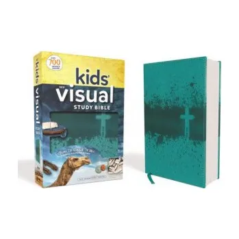 Niv, Kids' Visual Study Bible, Leathersoft, Teal, Full Color Interior: Explore the Story of the Bible---People, Places, and History – Zondervan (EN)