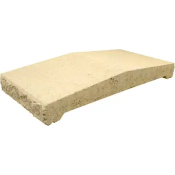 Zahradní obrubník Zákrytová deska Presbeton FACE BLOCK ZDV 400, 24x50x7 cm, štípaná okrová