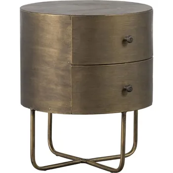 Toaletní stolek WOOOD Mosazný kovový odkládací stolek Lossy 39 cm