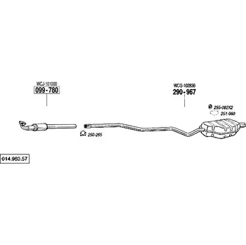 Katalyzátor katalyzátor Bosal 099-780