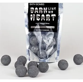 Koupelová sůl Giftrepublic Šumivé koule do koupele - černá jako moje duše