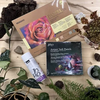 Dárkový potravinový koš Dárkový balíček 08 - Kreslení pastelem