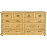 Drewmax KD808 dřevěná komoda masiv borovice rustikal (KD808 komoda STANDARD)