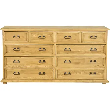 Ložnice Drewmax KD808 dřevěná komoda masiv borovice rustikal (KD808 komoda STANDARD)