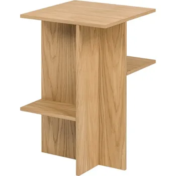 Toaletní stolek noo.ma Dubový odkládací stolek Atik 36 x 36 cm
