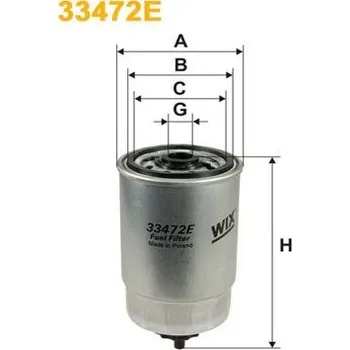 Palivový filtr Palivový filtr WIX FILTERS 33472E