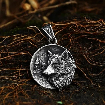Řetízek Náhrdelník a přívěsek vlk