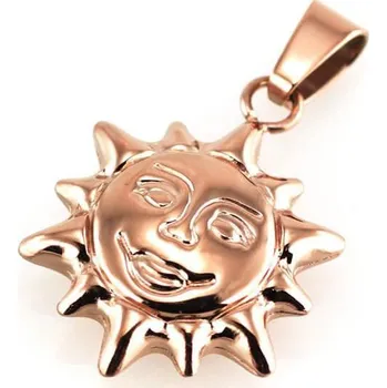 Souprava šperků Nerezový přívěsek 7537 - růžově pozlacený - SPD.7537