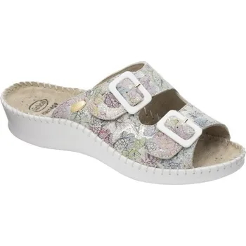 Dámská zdravotní obuv Scholl WEEKEND dámské zdravotní pantofle barva bílá multi bílá/multi 41