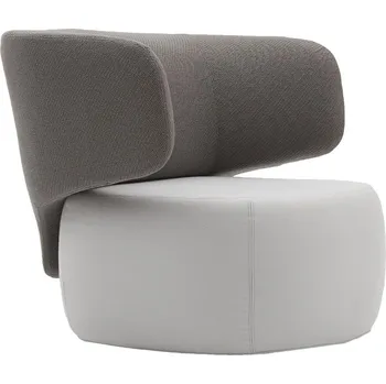 Křeslo Šedé látkové křeslo Softline Basel