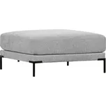 WOOOD Světle šedá látková podnožka Coulee 100 x 100 cm