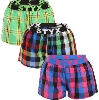 Dámské trenýrky 3PACK dámské trenky Styx sportovní guma vícebarevné (3T10812) 3XL Možnost vrácení zboží ZDARMA do 120 dnů!