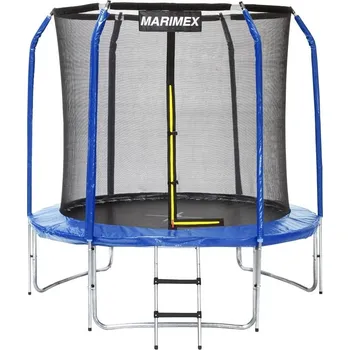 Trampolína Marimex 19000080 modrá 244 cm + ochranná síť + schůdky