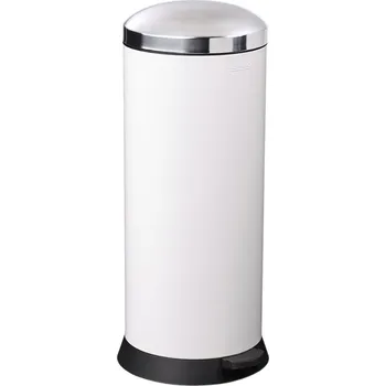 Odpadkový koš Rossignol SAS Pedálový koš Rossignol Bomba 91041, 30 L, bílý, RAL 9016, ROS91041