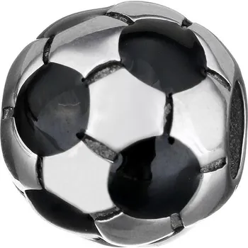Přívěsek Šperky4U Navlékací ocelový přívěšek korálek - fotbalový míč - K0058