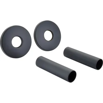 rozdělovač topení Sapho Set krycích rozet kulatých, černá mat CP6135B