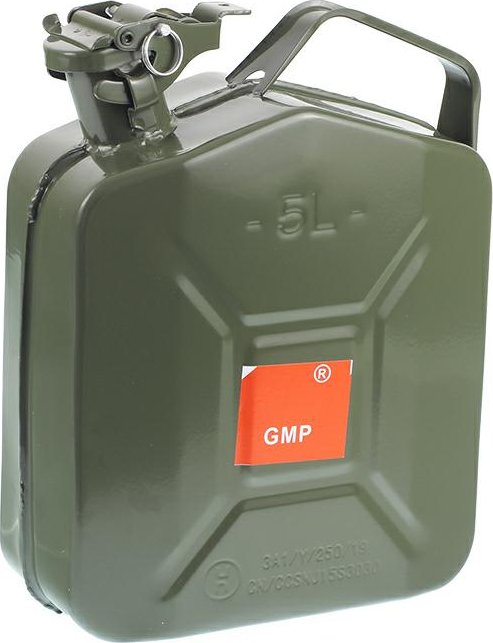 KANYSTR NA BENZIN 5L PLECHOVÝ