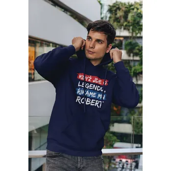 Pánská mikina Pánská mikina Robert Barva: Kráľovská modrá, Velikost: 4XL