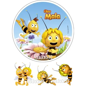 Jedlá dekorace na dort Včelka Mája č.8 jedlý papír - Bez úprav