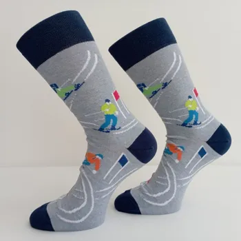 Pánské ponožky Trepon ponožky Lyžař světle modrá vel. 42-46