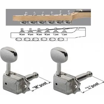 Náhradní díl na kytaru Wilkinson 162-NL-4M2L, Ladící mechanika na kytaru