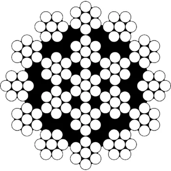 Lano Vícepramenné lano HERKULES 18x7 - WSC Lano - průměr: 10 mm, Pevnost: 1960 MPa, Provedení: Pozink