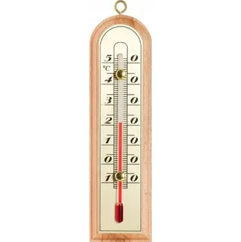Domácí teploměr Teploměr pokojový dřevo 15x4,3cm GOLD BIOTERM