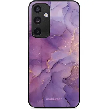 Pouzdro na mobilní telefon Lesklý kryt Mobiwear Glossy - Samsung Galaxy A35 5G - G050G - Fialový mramor (Prémiové lesklé pouzdro, obal, kryt Mobiwear Glossy na mobil Samsung Galaxy A35 5G - G050G - Fialový mramor, materiál Plast + TPU silikon - krytí po všech stranách, neošoupateln