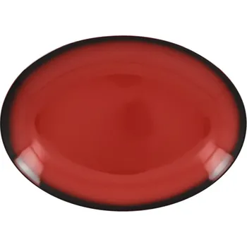 Talíř RAK Talíř oválný 36 x 27 cm, červená | RAK-LENNOP36RD