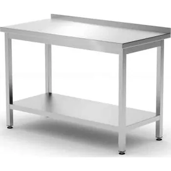 Pracovní stůl přístěnný s policí HENDI, 100×60×85cm